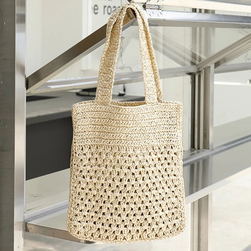 Women Woven Beaches Bag Stylish Woven Straw Purse Embraces Nature in Style Gift