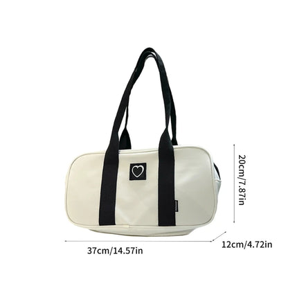 Women Y2k Shoulder Bag Lightweight Tote Handbag Underarm Tote School Bag