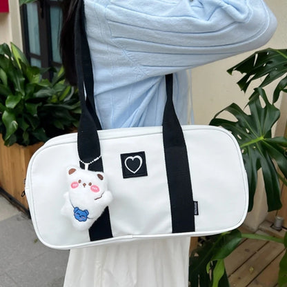 Women Y2k Shoulder Bag Lightweight Tote Handbag Underarm Tote School Bag