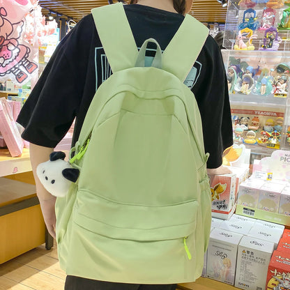 Women Yellow Waterproof Kawaii College Backpack Student Trendy Female School Bag Cute Ladies Travel Laptop Girl Book Bag Fashion