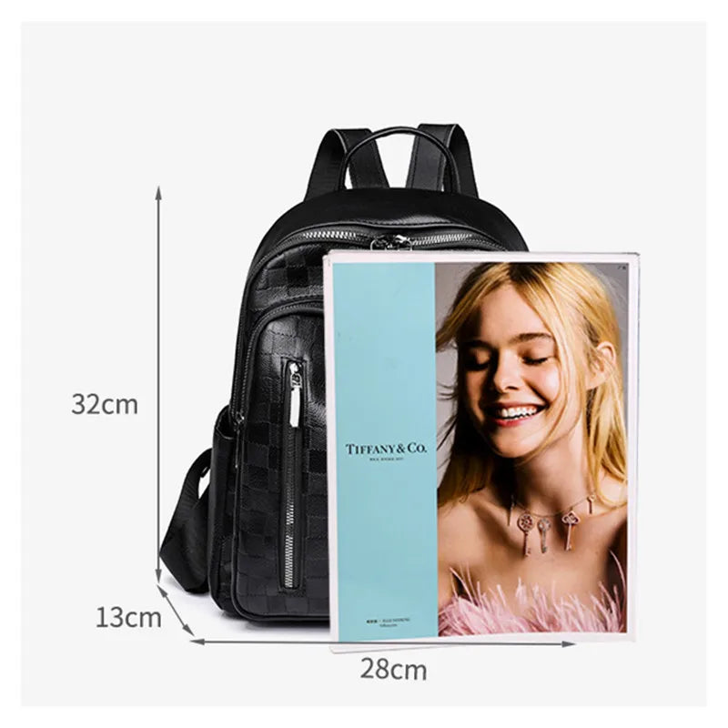 Women fashion pu leather backpack female shoulder bag ladies backpack leisure vintage travel backpack woman work backpack gift