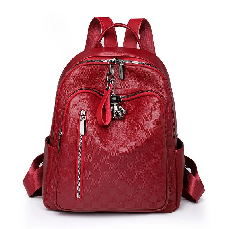 Women fashion pu leather backpack female shoulder bag ladies backpack leisure vintage travel backpack woman work backpack gift