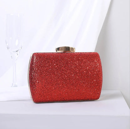 Women gift Box Clutch bags Evening bag Minaudiere clutches Bags Formal Dinner Handbags and Purses Bridal Crystal shoulder Bag