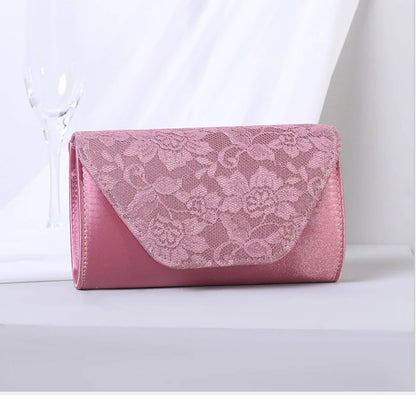 Women lace Clutch bag Evening Bags Hard Case Luxury Handbags Ladies Metal Clutches Wedding Purse Envelope shoulder bag for women