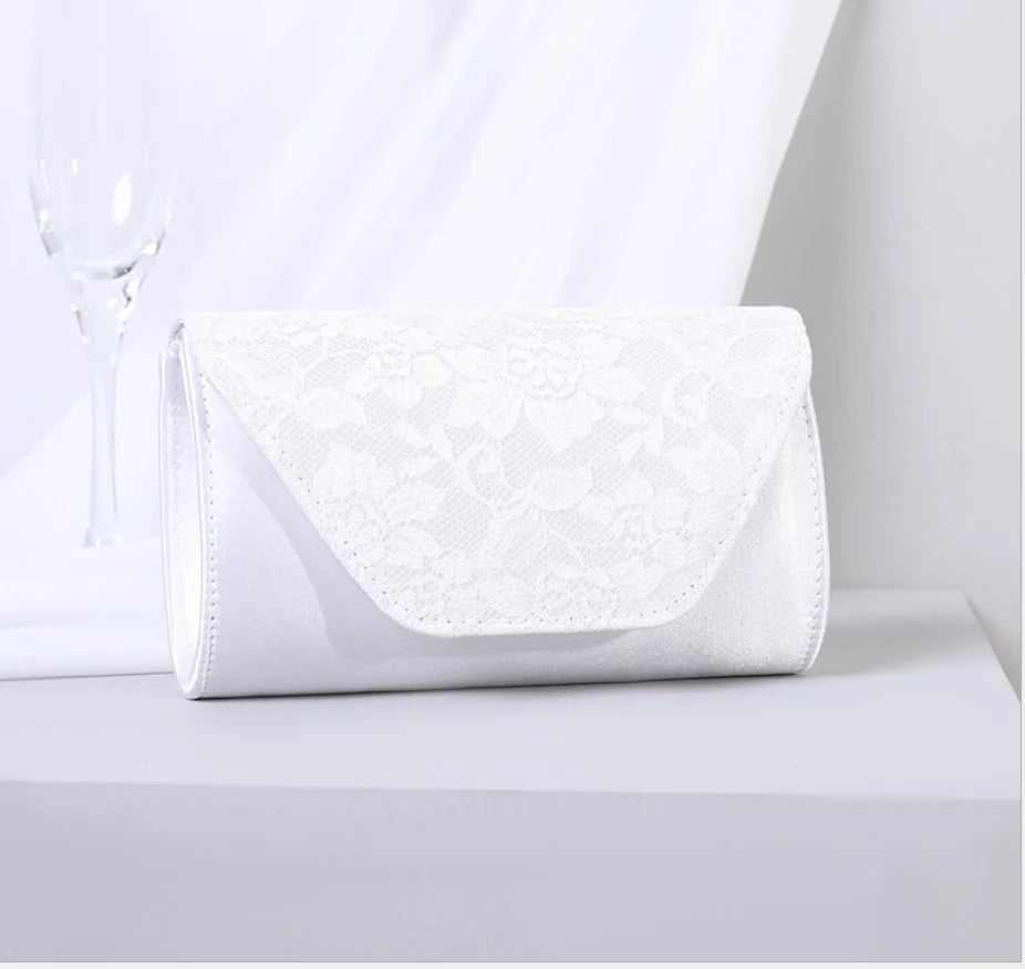 Women lace Clutch bag Evening Bags Hard Case Luxury Handbags Ladies Metal Clutches Wedding Purse Envelope shoulder bag for women