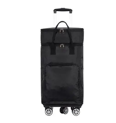 Women large-capacity insulation shopping bag grocery cart trolley portable folding trolley Women Travel Trolley Bag Wheeled bag