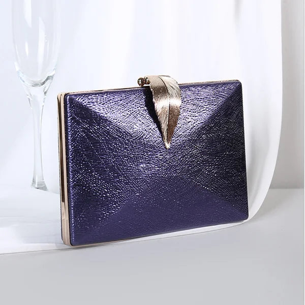 Women leaf clutch  Purse Evening bags Clutch Bag Bridal Clutches bags Wedding Party Minaudiere cross body bag shoulder bags lady