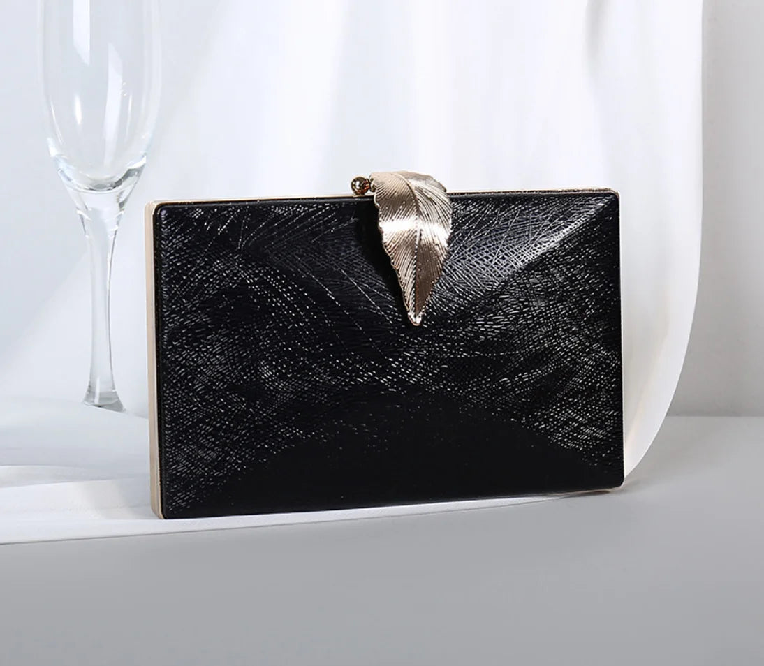 Women leaf clutch  Purse Evening bags Clutch Bag Bridal Clutches bags Wedding Party Minaudiere cross body bag shoulder bags lady