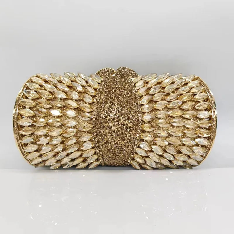 Women purple Diamonds Clutches Rhinestone Bag Flower Clutch Party Evening Purse Handbags Wedding   Female wallet