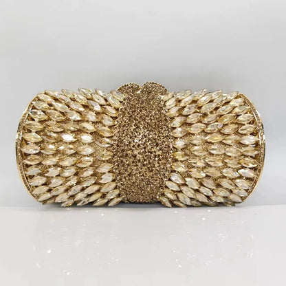 Women purple Diamonds Clutches Rhinestone Bag Flower Clutch Party Evening Purse Handbags Wedding   Female wallet