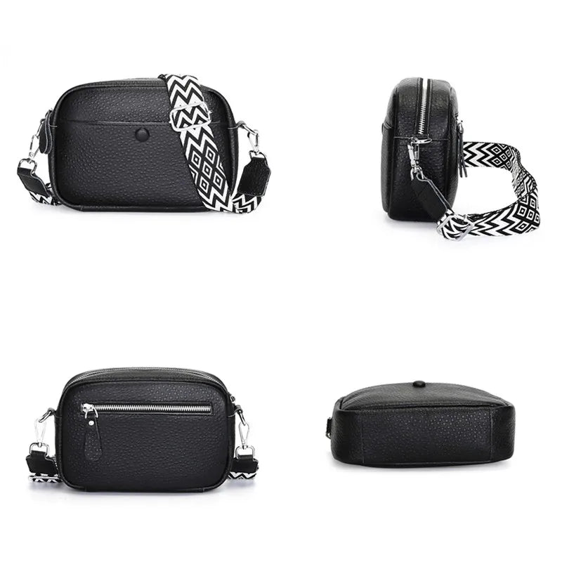 Women's 100% Genuine Leather Handbag High Quality Cow Leather Women Shoulder Crossbody Bag 2023 Luxury Female Messenger Tote Sac