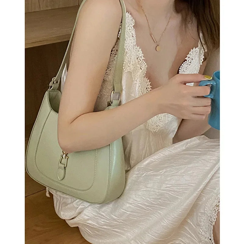 Women's 2024 New Fashion Underarm Bag High Quality Purses and Handbags Designer Leather Shoulder Crossbody Bags
