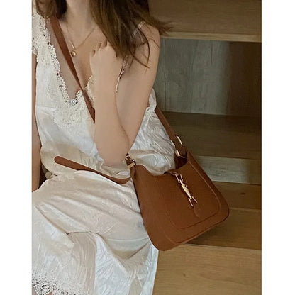 Women's 2024 New Fashion Underarm Bag High Quality Purses and Handbags Designer Leather Shoulder Crossbody Bags