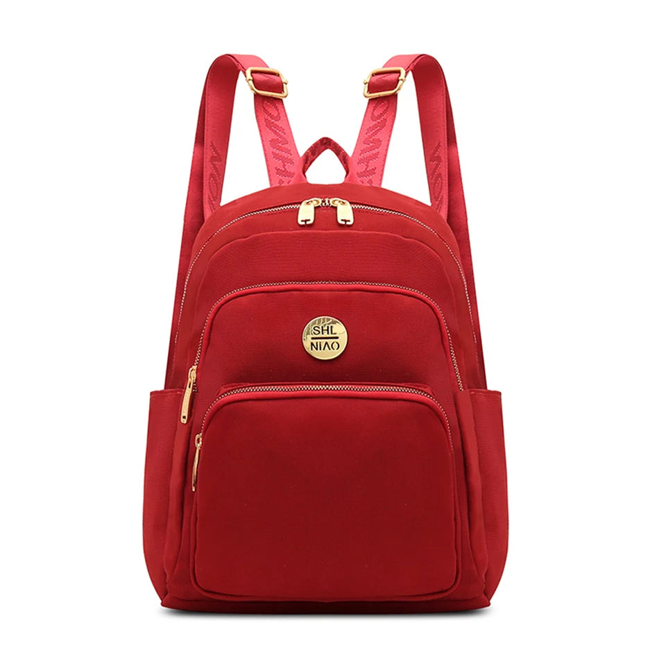 Women's Backpack 2022 Large Capacity Lady Travel Bagpack Simple Solid Color Shoulder Bag High Quality Female Rucksack Mochilas