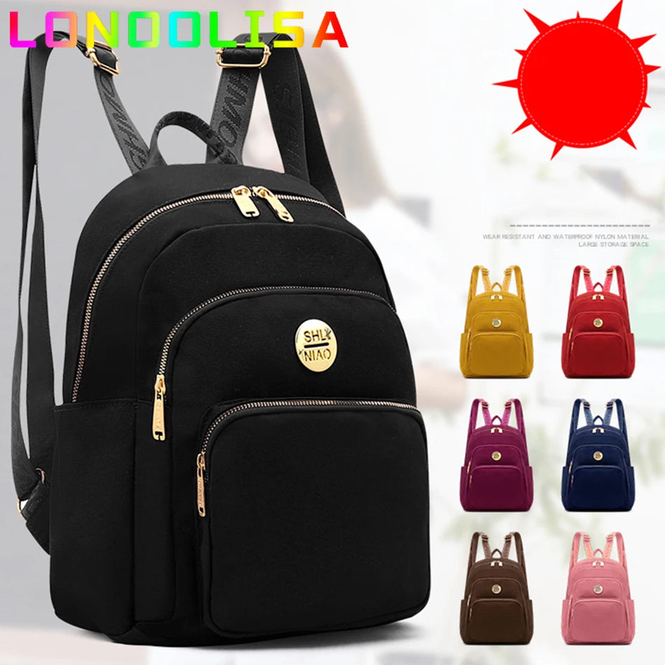 Women's Backpack 2022 Large Capacity Lady Travel Bagpack Simple Solid Color Shoulder Bag High Quality Female Rucksack Mochilas