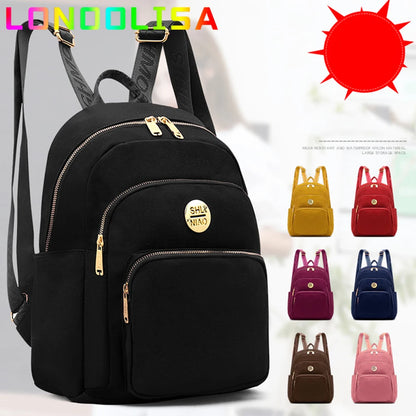 Women's Backpack 2022 Large Capacity Lady Travel Bagpack Simple Solid Color Shoulder Bag High Quality Female Rucksack Mochilas