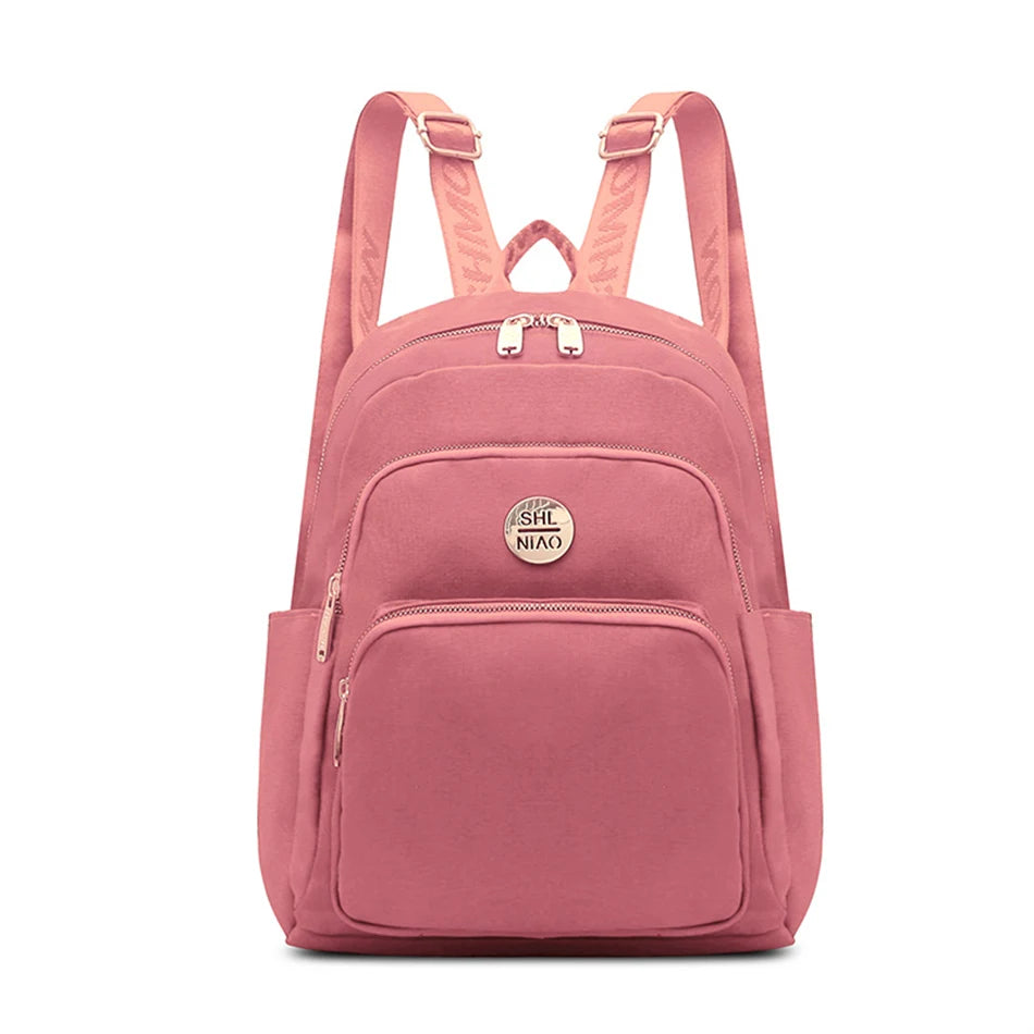 Women's Backpack 2022 Large Capacity Lady Travel Bagpack Simple Solid Color Shoulder Bag High Quality Female Rucksack Mochilas
