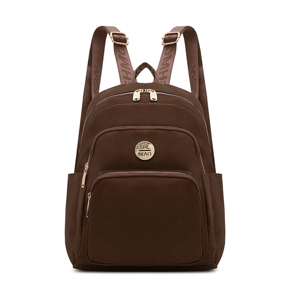 Women's Backpack 2022 Large Capacity Lady Travel Bagpack Simple Solid Color Shoulder Bag High Quality Female Rucksack Mochilas