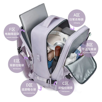 Women's Backpack Aesthetic Waterproof Fashion Bags 2024 Casual University Tarvel Laptop Backpacks for Ladies Daily Necessaire