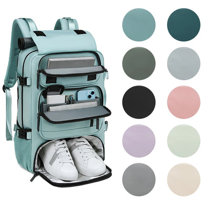 Women's Backpack Bags 2024 Large Capacity Waterproof Handbags Fashion Travel Hikking Lightweight Men Backpacks USB Charging Port