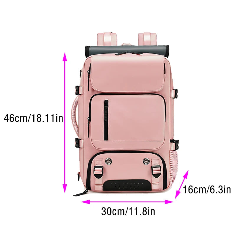 Women's Backpack Bags 2024 Large Capacity Waterproof Handbags Fashion Travel Hikking Lightweight Men Backpacks USB Charging Port