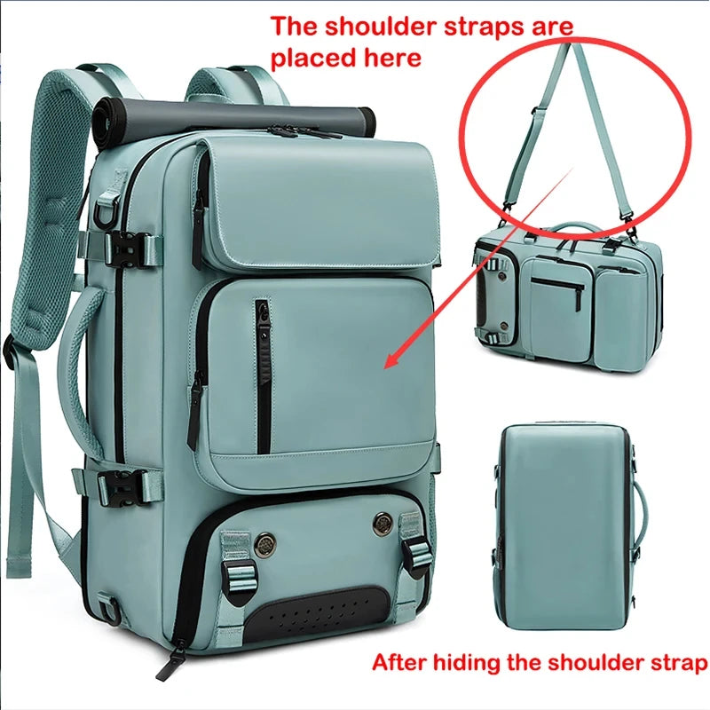 Women's Backpack Bags 2024 Large Capacity Waterproof Handbags Fashion Travel Hikking Lightweight Men Backpacks USB Charging Port