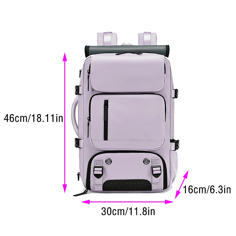 Women's Backpack Bags 2024 Large Capacity Waterproof Handbags Fashion Travel Hikking Lightweight Men Backpacks USB Charging Port