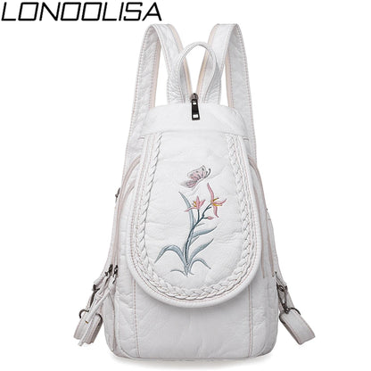 Women's  Backpack Ladies Small Backpack For Teenage Girl  Bagpack Soft Washed Leather Chest Bags for Women 2020 Mochila Feminina