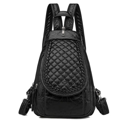Women's  Backpack Ladies Small Backpack For Teenage Girl  Bagpack Soft Washed Leather Chest Bags for Women 2020 Mochila Feminina