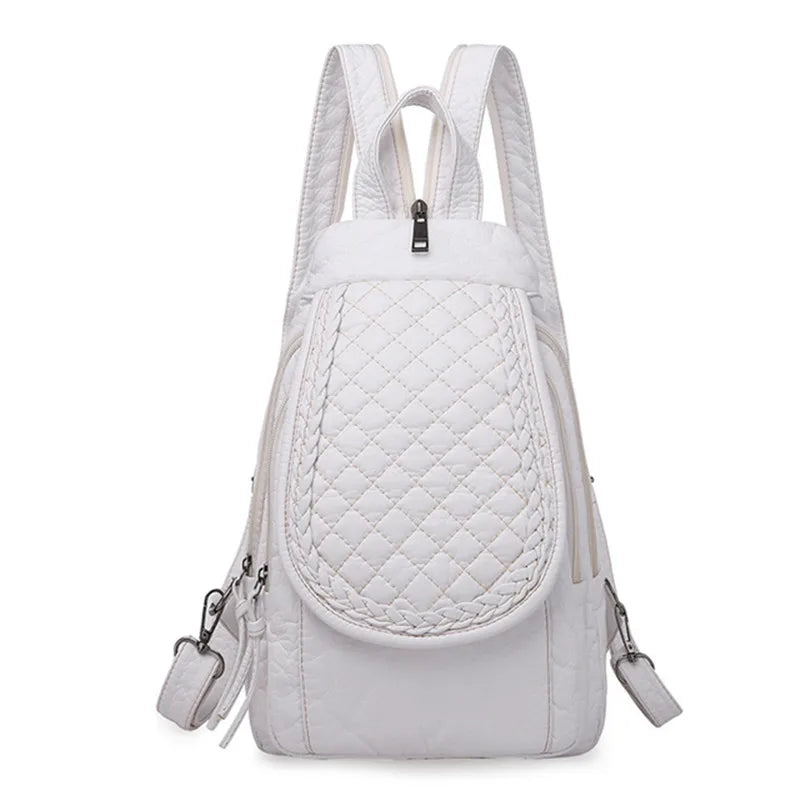 Women's  Backpack Ladies Small Backpack For Teenage Girl  Bagpack Soft Washed Leather Chest Bags for Women 2020 Mochila Feminina