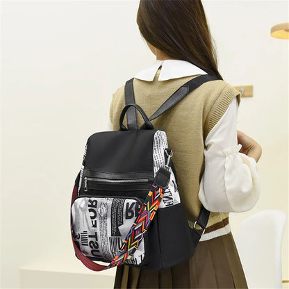 Women's Backpack Large Capacity Casual Back Pack Travel Bagpack Shoulder Bag High Quality Nylon Cloth Racksack Mochila Sac A Dos