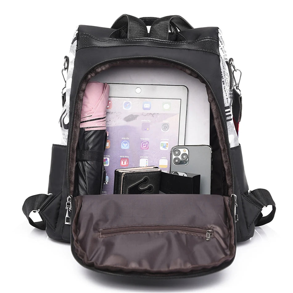 Women's Backpack Large Capacity Casual Back Pack Travel Bagpack Shoulder Bag High Quality Nylon Cloth Racksack Mochila Sac A Dos