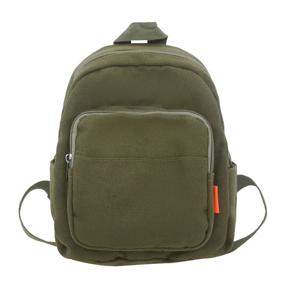 Women's Backpacks  Trend Canvas Female Bag Small School Bags White  Rucksack For Teen Girls Fashion Casual Backpack