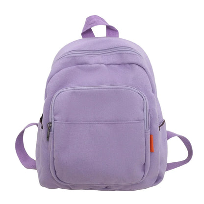 Women's Backpacks  Trend Canvas Female Bag Small School Bags White  Rucksack For Teen Girls Fashion Casual Backpack