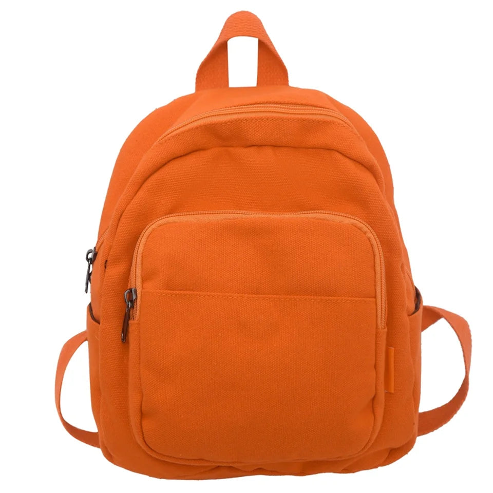 Women's Backpacks  Trend Canvas Female Bag Small School Bags White  Rucksack For Teen Girls Fashion Casual Backpack