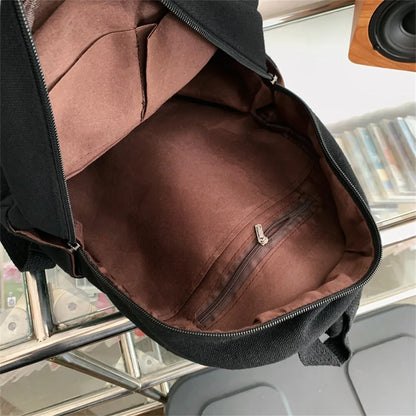 Women's Backpacks  Trend Canvas Female Bag Small School Bags White  Rucksack For Teen Girls Fashion Casual Backpack