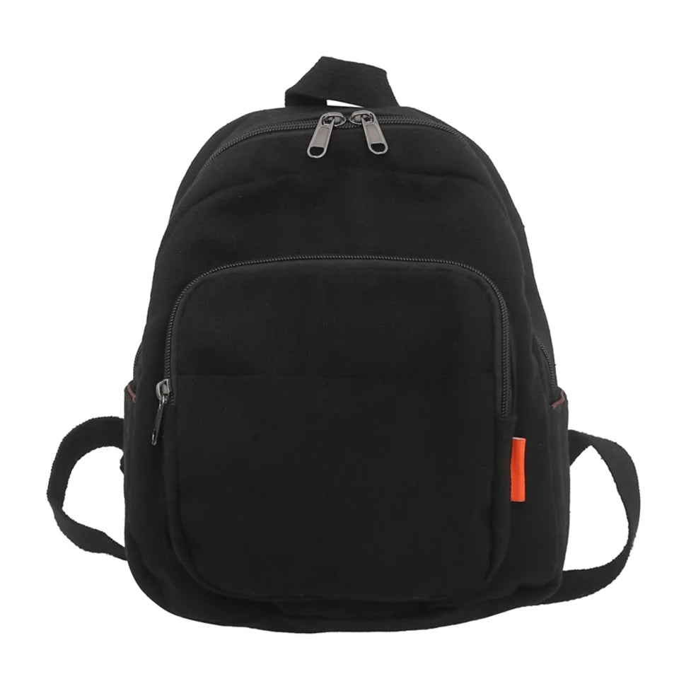Women's Backpacks  Trend Canvas Female Bag Small School Bags White  Rucksack For Teen Girls Fashion Casual Backpack