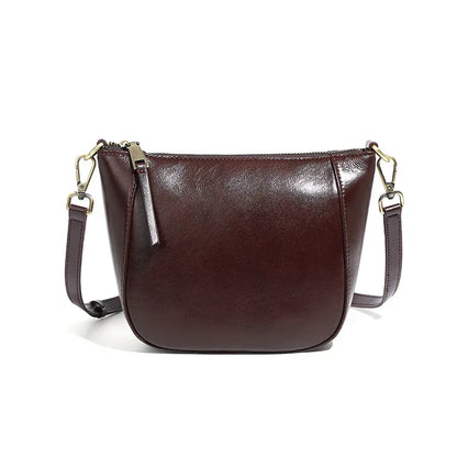 Women's Bag 2024 New High end Single Shoulder Small Bag Lightweight Dumpling Bag Made of Genuine Leathe