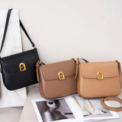 Women's Bag All-match Niche New Commuter Shoulder Bags Versatile Portable Crossbody Large Capacity Purses Simple Solid Handbags