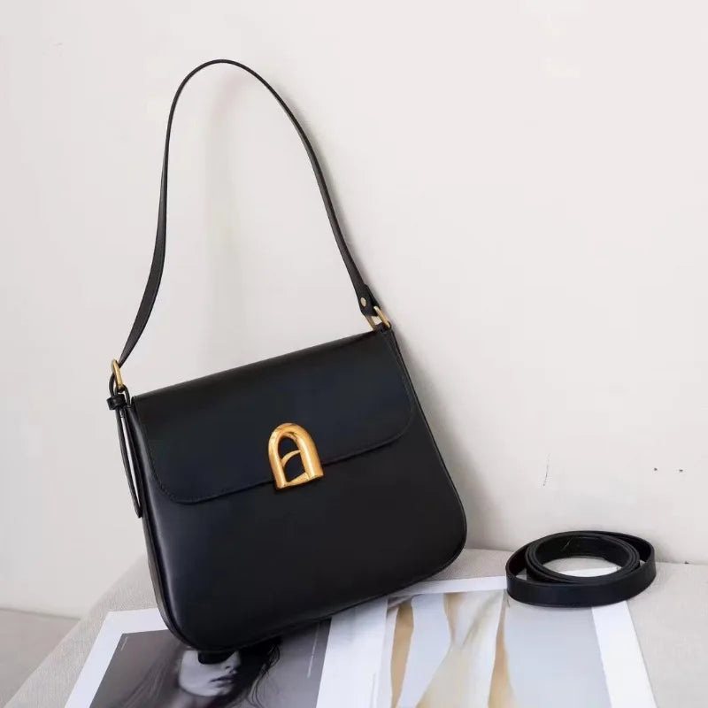 Women's Bag All-match Niche New Commuter Shoulder Bags Versatile Portable Crossbody Large Capacity Purses Simple Solid Handbags