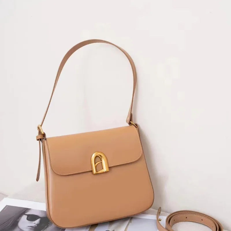 Women's Bag All-match Niche New Commuter Shoulder Bags Versatile Portable Crossbody Large Capacity Purses Simple Solid Handbags