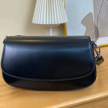 Women's Bag Niche 2024 New Genuine Leather Underarm Crossbody Handbags Fashion Simple Solid All-match Commuter Bolsas Mujer