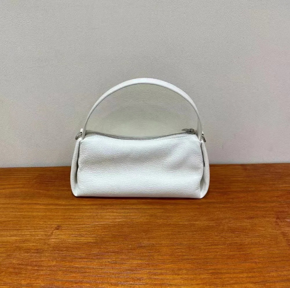 Women's Bag Simple Niche Design 2024 Spring New Genuine Leather Handbags Fashion All-match Underarm Shoulder Bags Female Purses