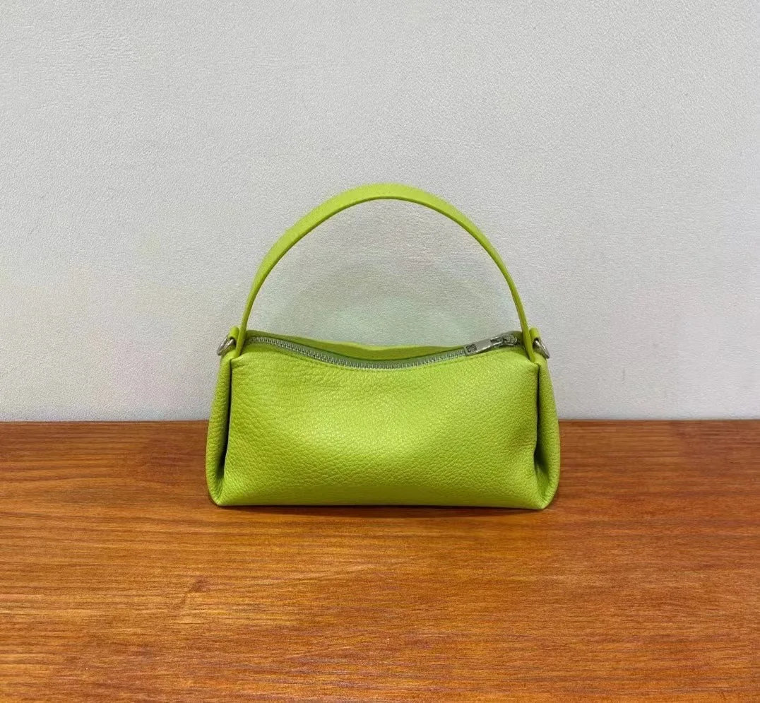 Women's Bag Simple Niche Design 2024 Spring New Genuine Leather Handbags Fashion All-match Underarm Shoulder Bags Female Purses