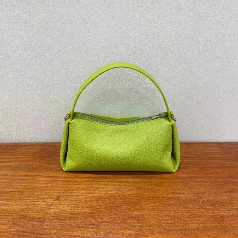 Women's Bag Simple Niche Design 2024 Spring New Genuine Leather Handbags Fashion All-match Underarm Shoulder Bags Female Purses