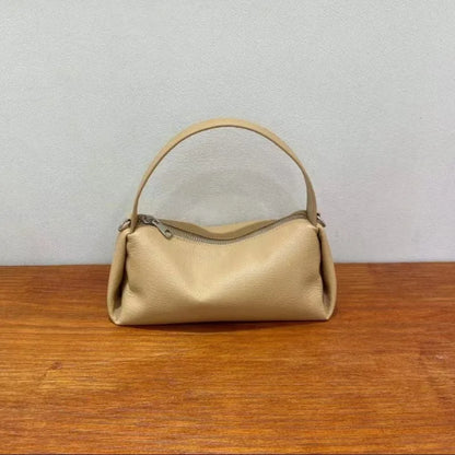 Women's Bag Simple Niche Design 2024 Spring New Genuine Leather Handbags Fashion All-match Underarm Shoulder Bags Female Purses