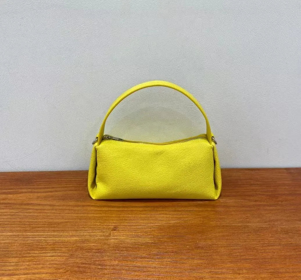 Women's Bag Simple Niche Design 2024 Spring New Genuine Leather Handbags Fashion All-match Underarm Shoulder Bags Female Purses