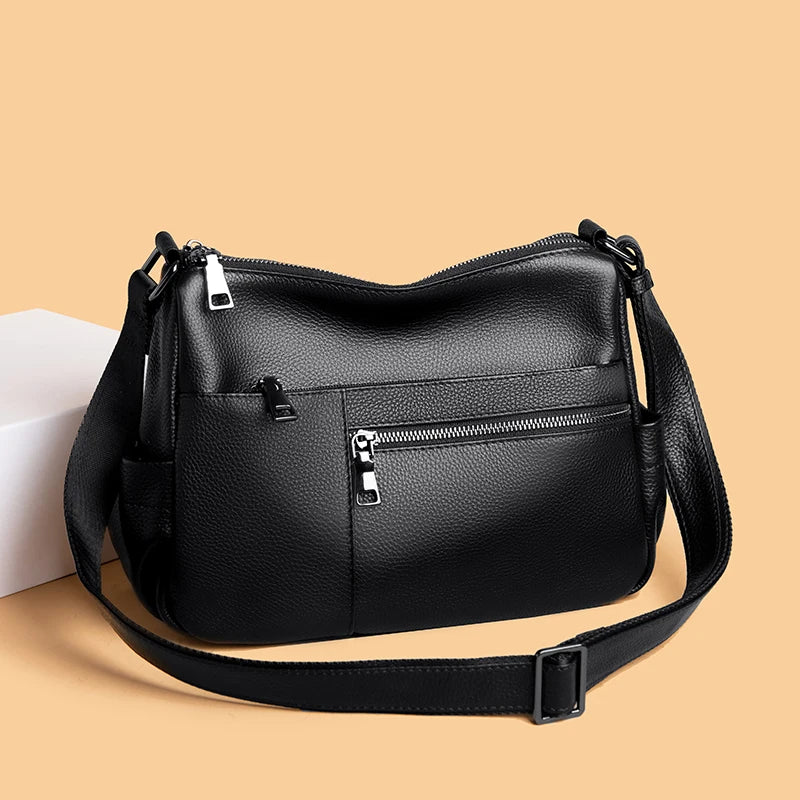 Women's Bag Soft Genuine Leather Handbags Designer Large Capacity Women Shoulder Bags 2022 High Quality Female Messenger bag Sac