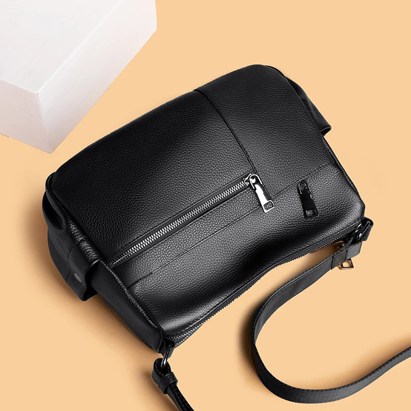 Women's Bag Soft Genuine Leather Handbags Designer Large Capacity Women Shoulder Bags 2022 High Quality Female Messenger bag Sac