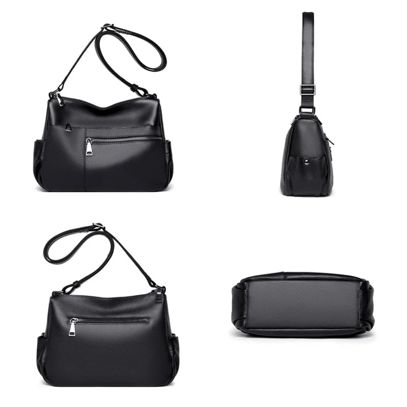 Women's Bag Soft Genuine Leather Handbags Designer Large Capacity Women Shoulder Bags 2022 High Quality Female Messenger bag Sac